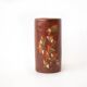 Cylindrical signed vase, pottery, modernist, hand painted, decorative vase, interior decor