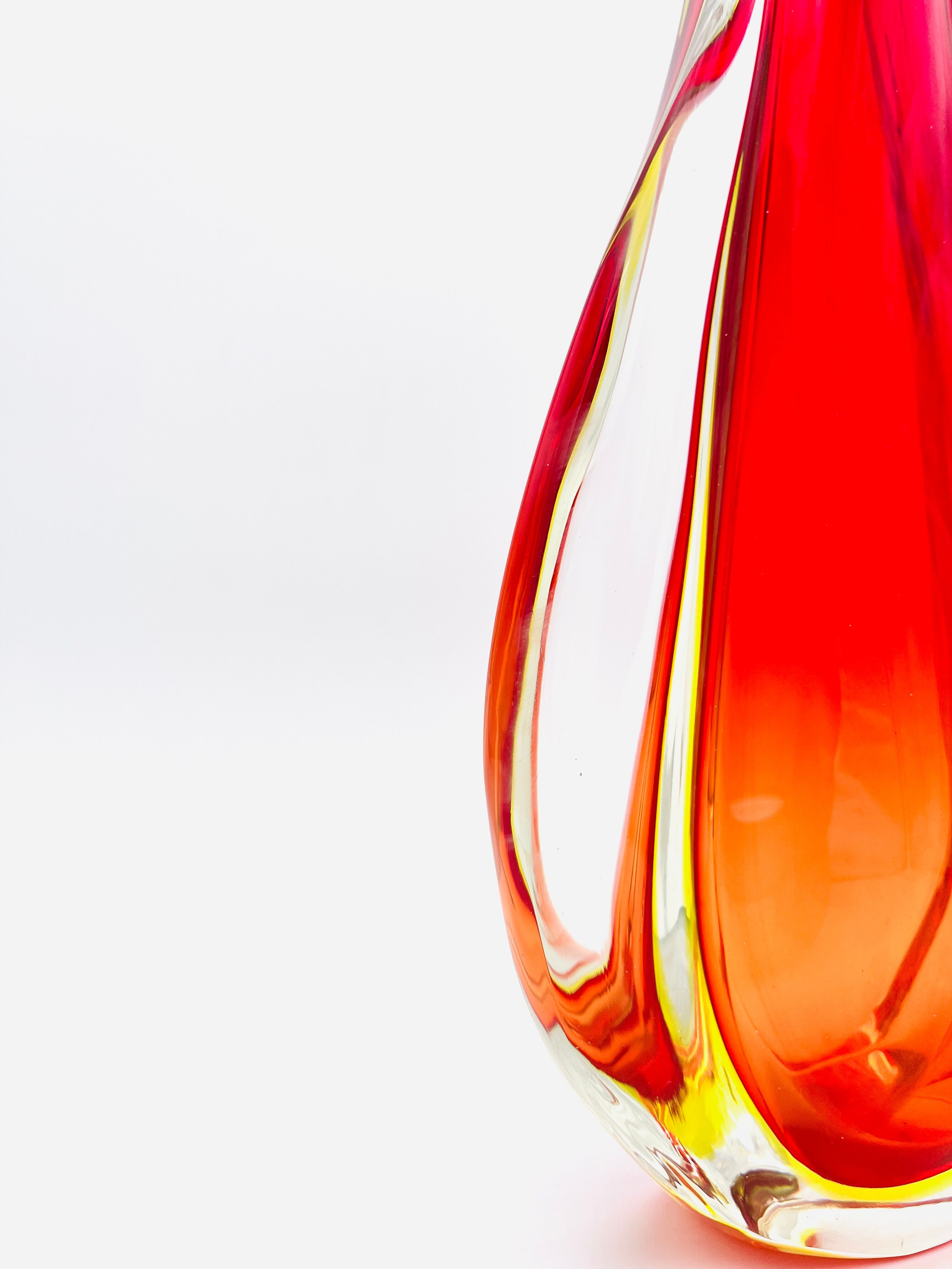 Vase XXL - Ouraline - Murano Sommerso - Flavio Poli - 40cm