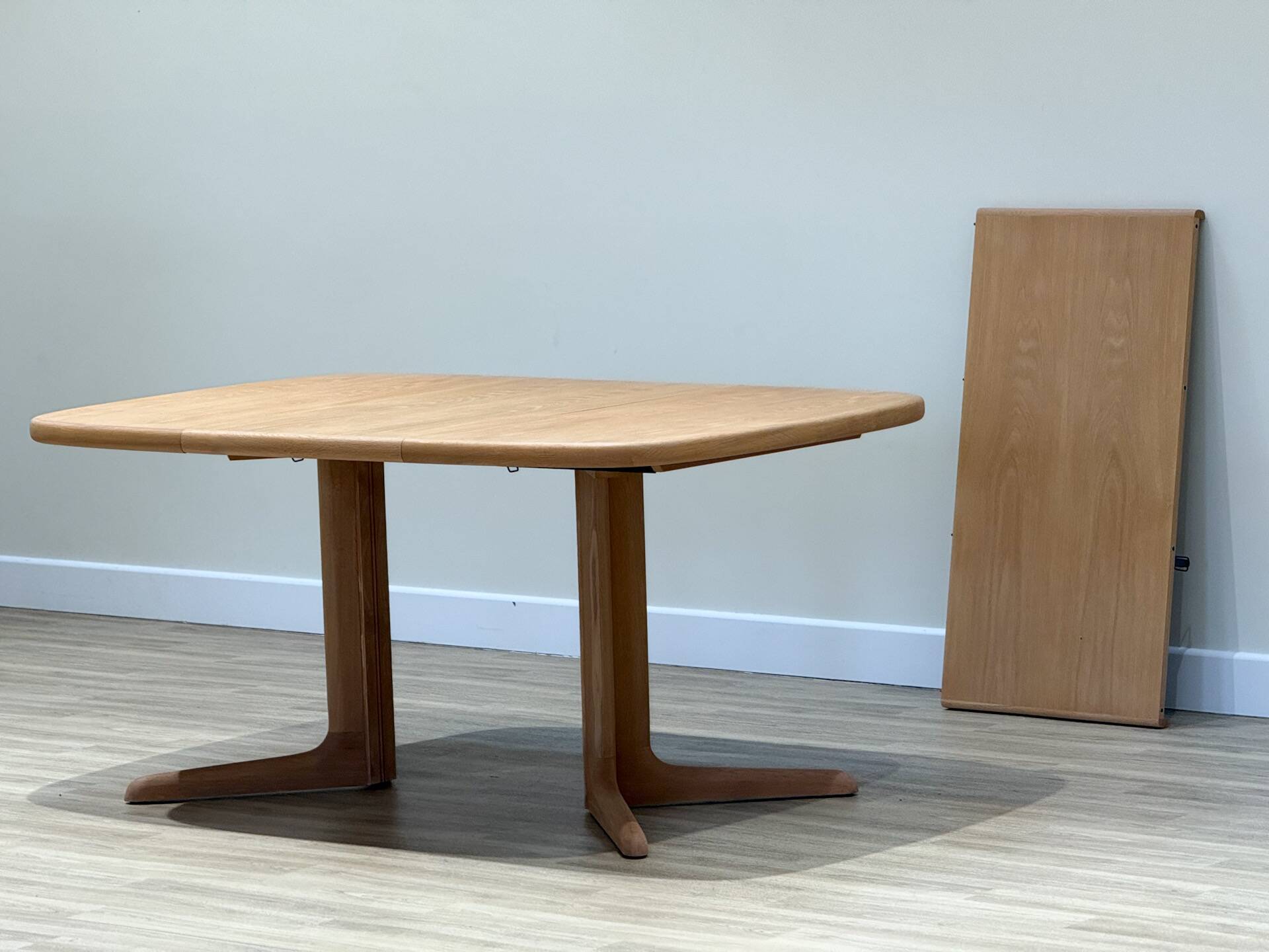 Danish Double Extending Oak Dining Table from Skovby, 1960s