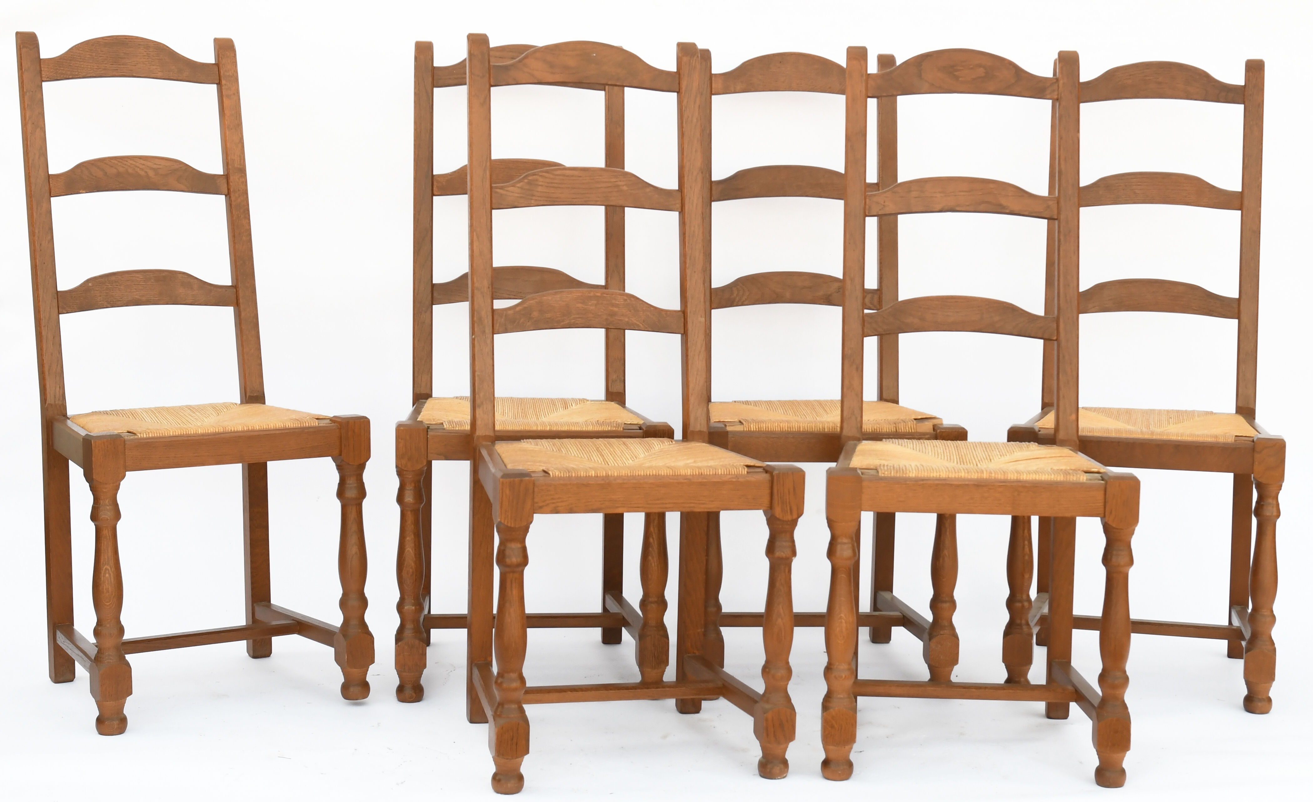 6 chaises paillées