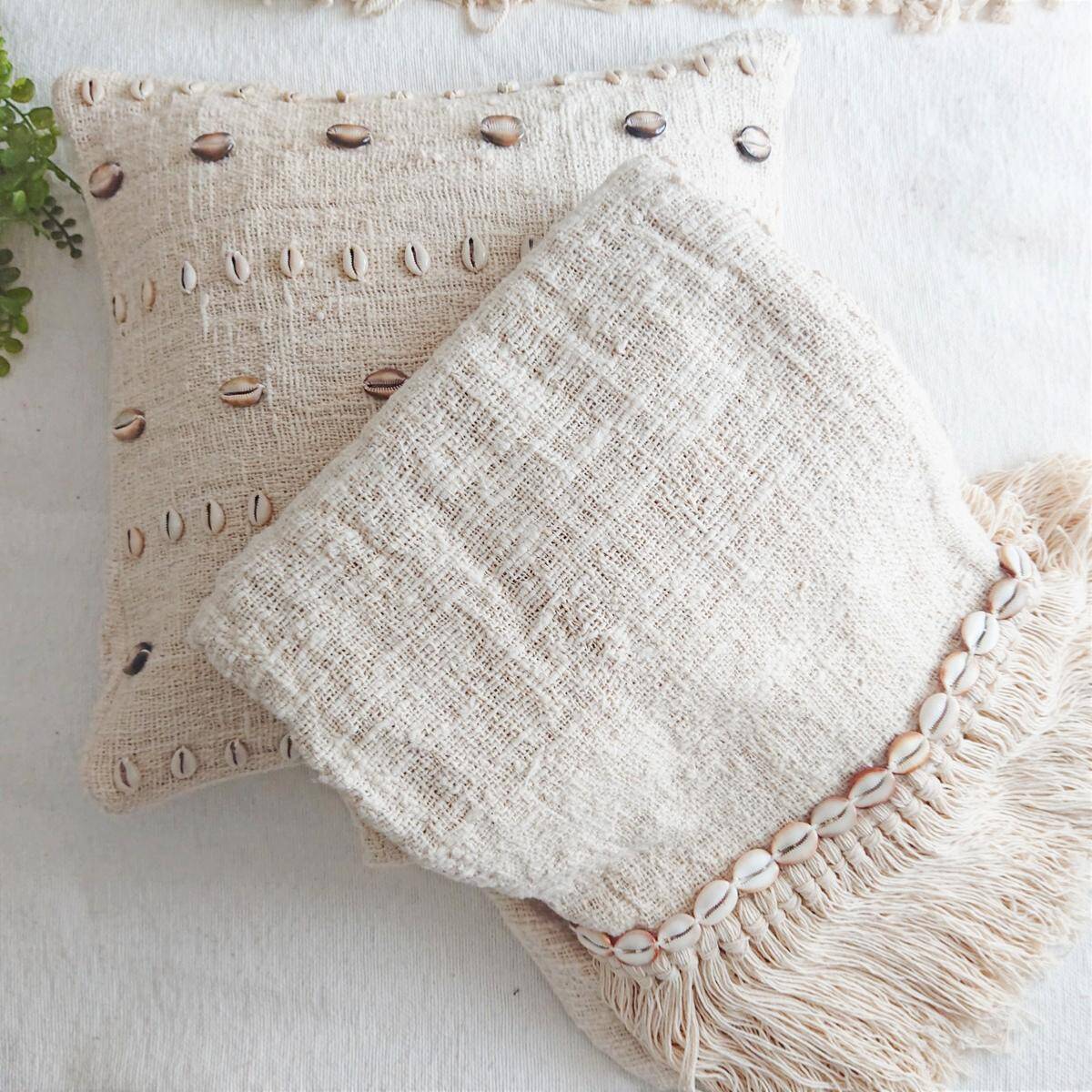 Plaid Canga blanc cassé