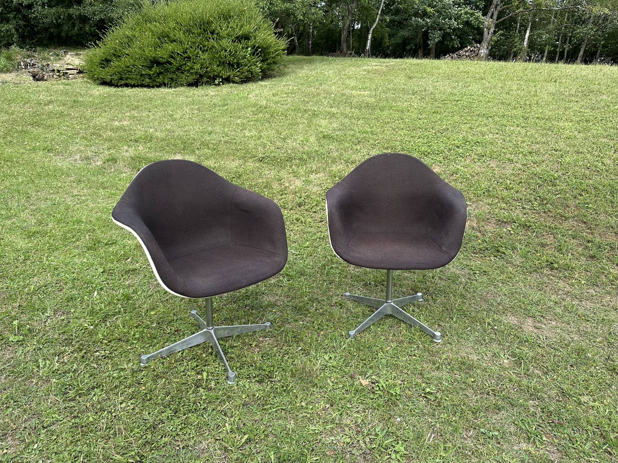 Eames armchair pair, Herman Miller edition