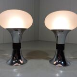 Set of 2 large Space Age table lamps 1960's