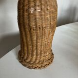 Lamp cabanon Provence in woven wicker basket weavers 1950