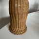Lamp cabanon Provence in woven wicker basket weavers 1950