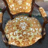 Pair of nineteenth style Louis Philippe mahogany heaters