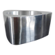 Large Candle Holder / Vintage Photophore IKEA Brushed Aluminium 90s