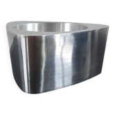 Grand Bougeoir / Photophore Vintage IKEA Aluminium Brossé 90s