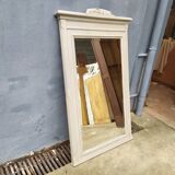 Old grey patinated mirror