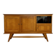 Vintage French modernist sideboard in oak, 1950s design.