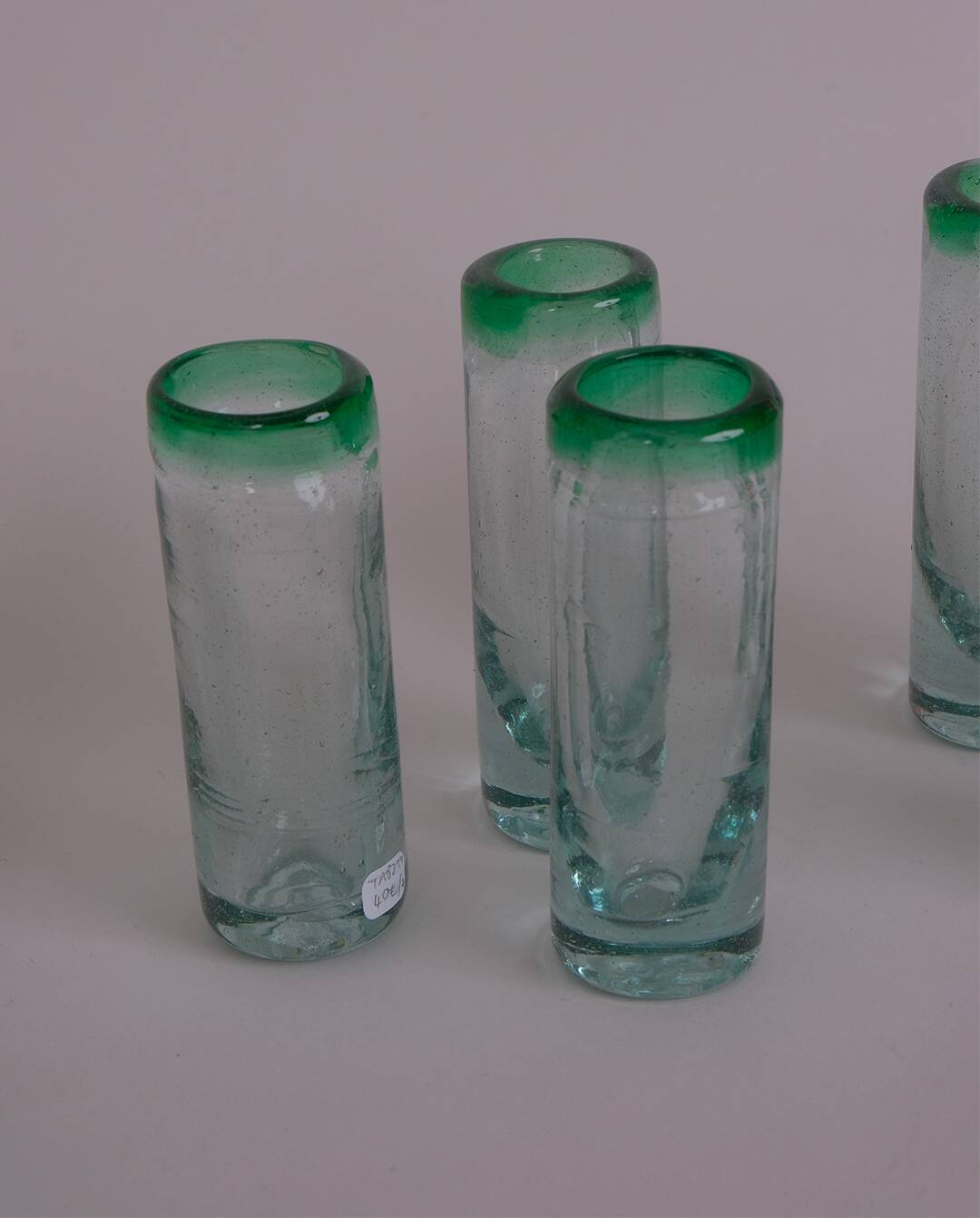 Bubble glass digestif glasses x7
