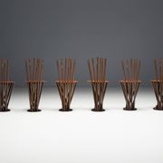 Industrial Wabi Sabi Primitive Chairs, France, 1950s