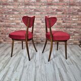 Pair of Iconic "Heart" Chairs by H. & J. Kurmanowicz – Award-Winning Polish