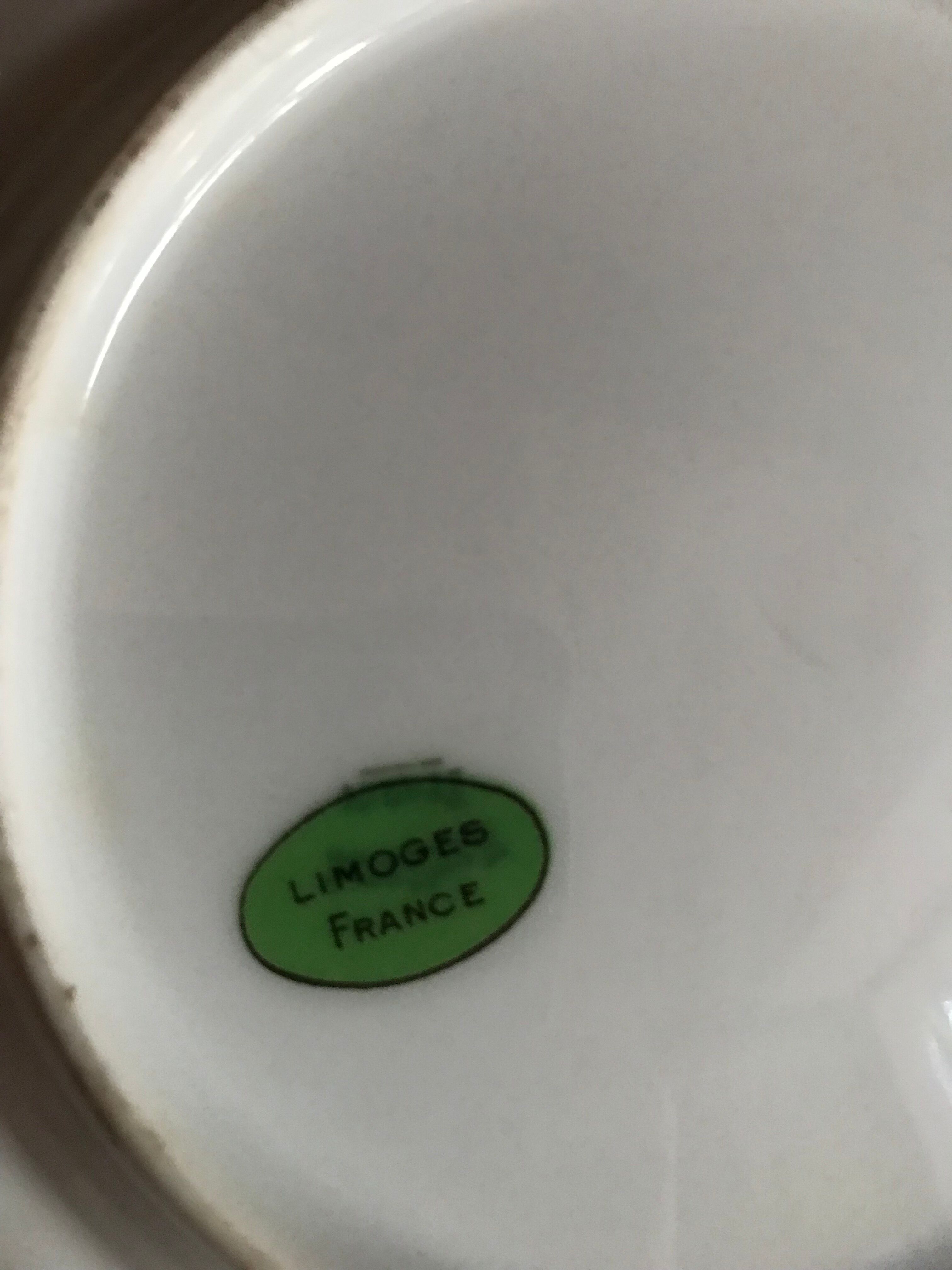 Butter maker in Porcelain of Limoge