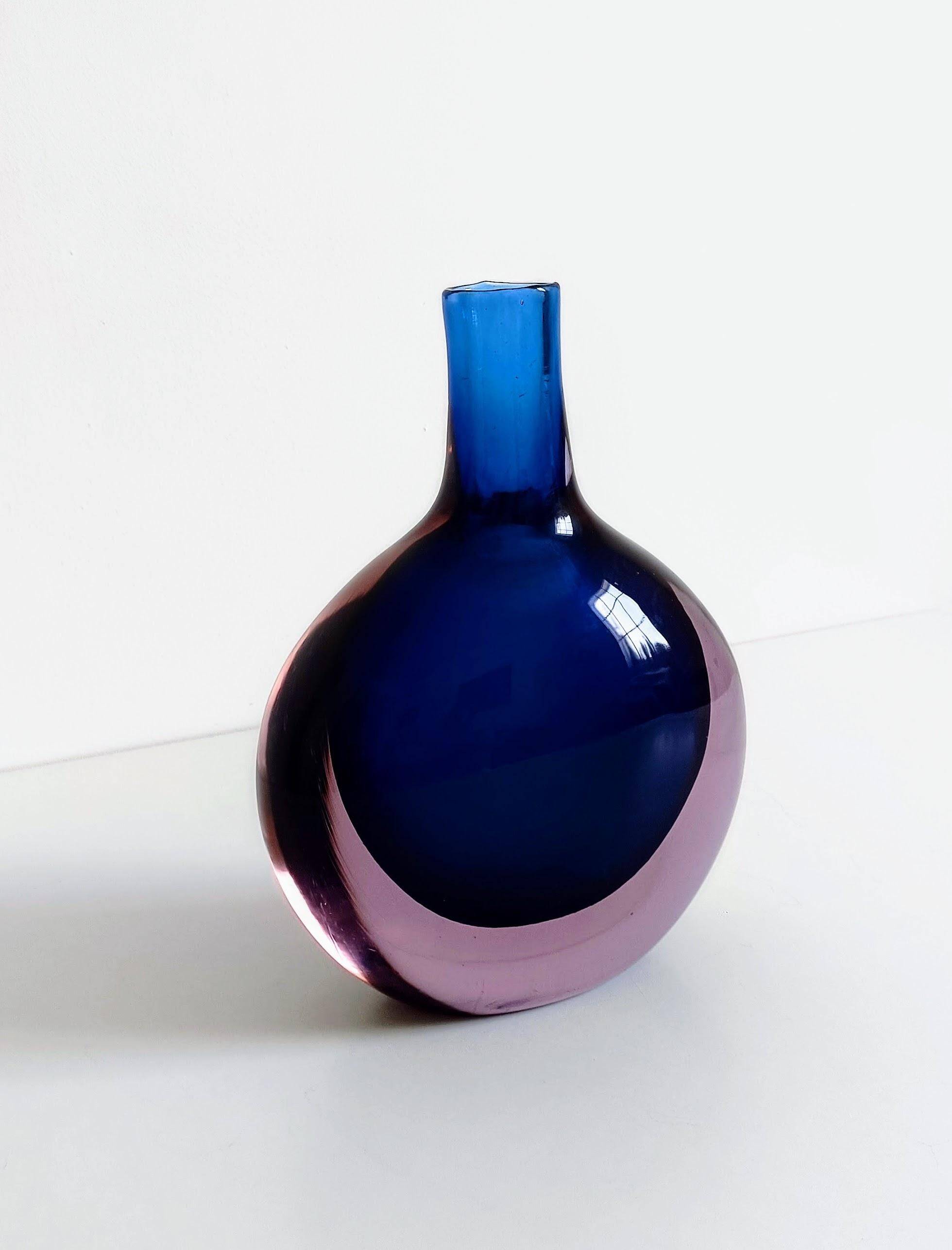 Murano Glass Large Bottle by Flavio Poli for Seguso Vetri D´Arte, Italy, 1960s