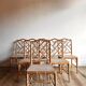 6 ‘Faux Bamboo’ dining chairs vintage