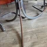 Vintage 70s smoked glass dining table