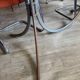 Vintage 70s smoked glass dining table