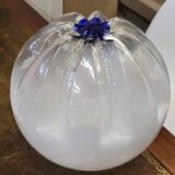 Globe Boule Pour Suspension Ou Lampe Lampadaire Vintage Mazzega Italie 1970 30cm
