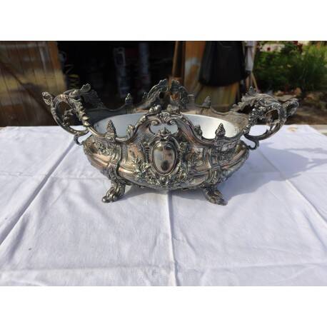 Silver-plated planter