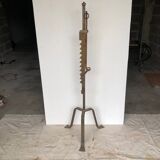 Brutalist wrought iron floor lamp, circa 1960