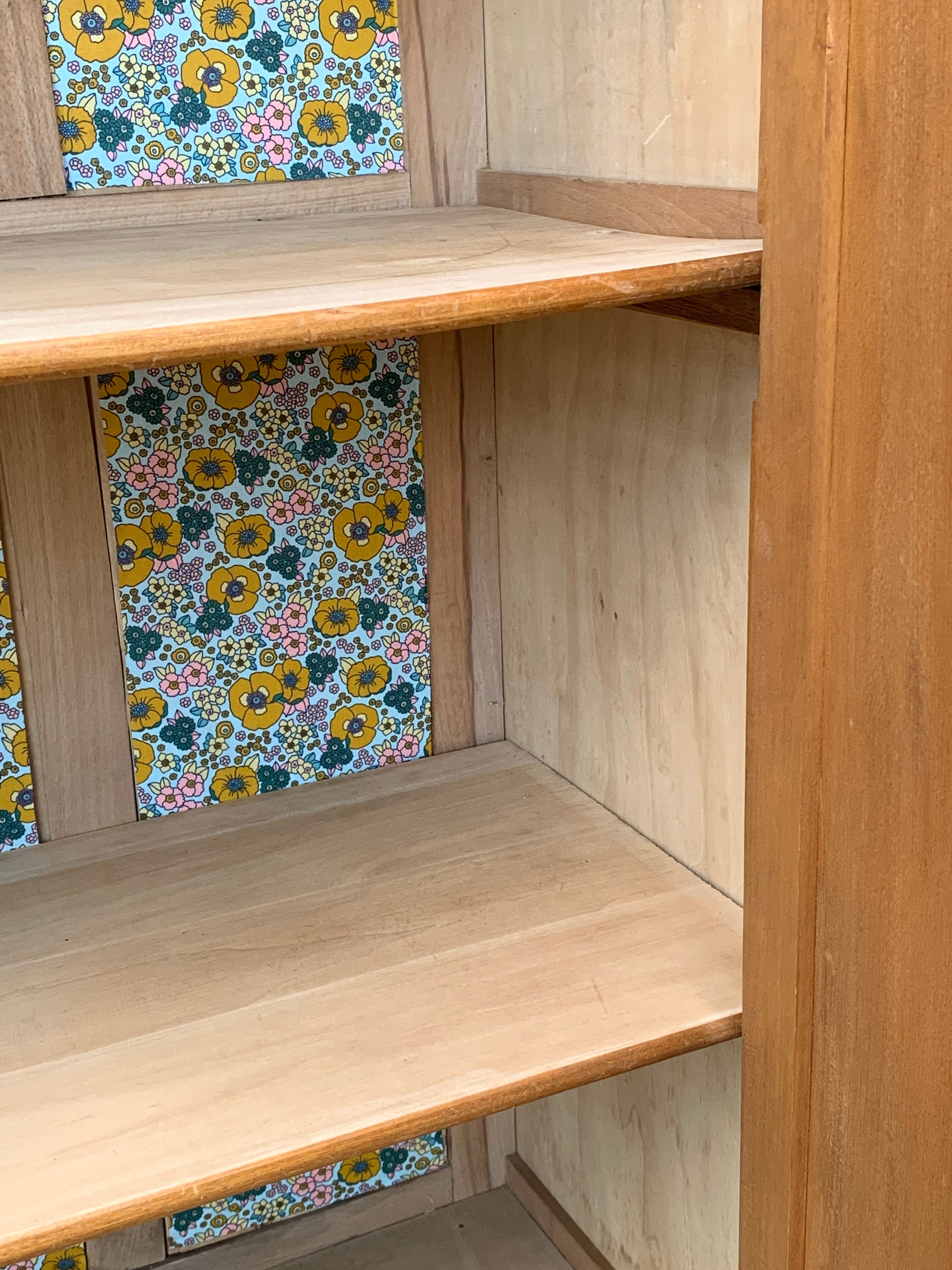 Parisian wardrobe art deco wood brut