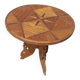 Ancienne petite table en bois pliante diametre 55 cms