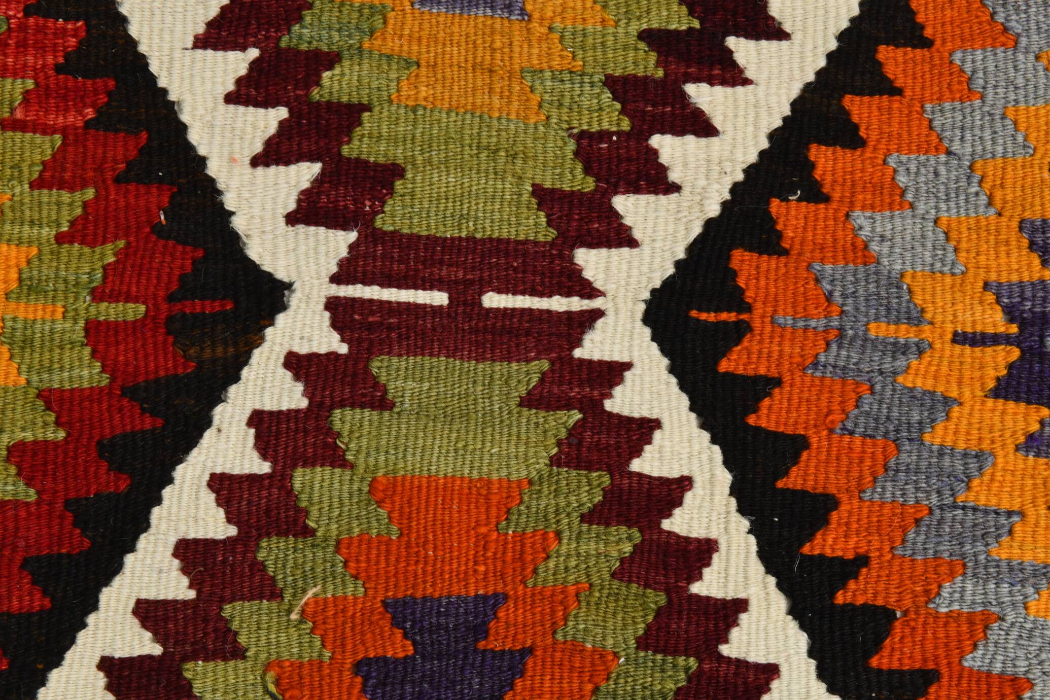 Tapis Kilim géométrique multicolore 5x8, 160x237 cm