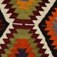 Tapis Kilim géométrique multicolore 5x8, 160x237 cm