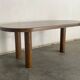 Oval oak dining table