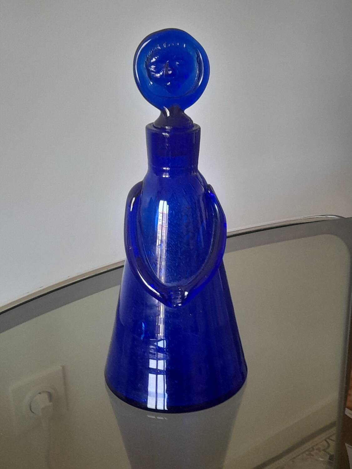 Decanter bottle sculpture by Erik Hoglund