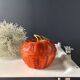 Vintage woven basketwork box – decorative apple shape