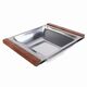 Stainless steel serving trays from the 1960s by Kalmar Designs