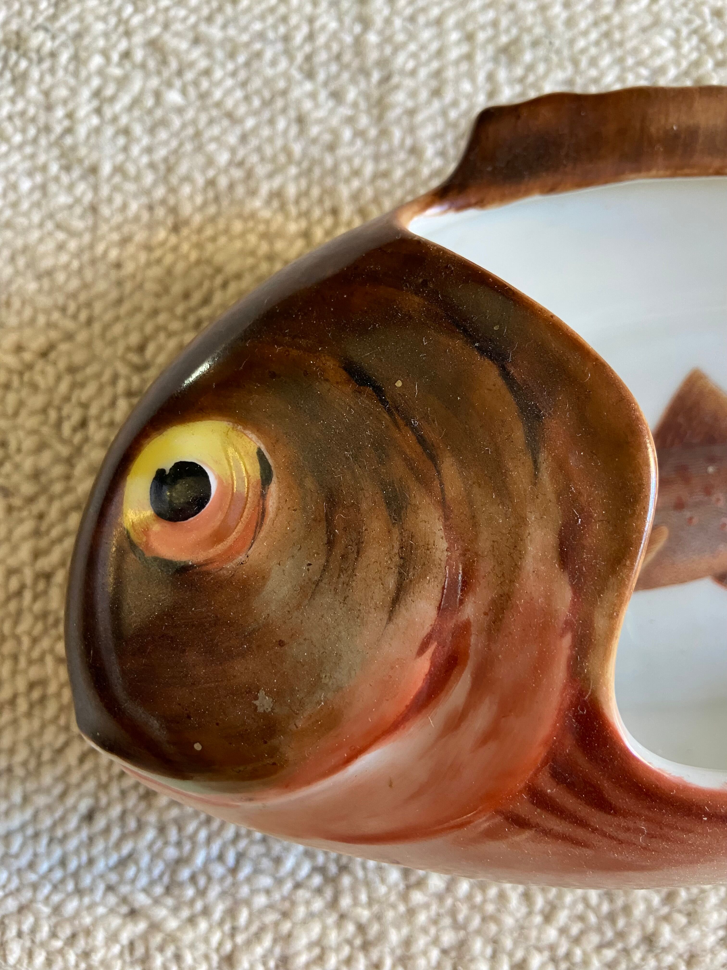 Ceramic fish "limoges"
