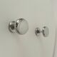 Pair of vintage chrome coat hooks from the 70s