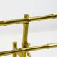 Bamboo-like coat rack in bronze