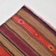 Burgundy & Brown Vintage Kilim Rug, 140x214Cm