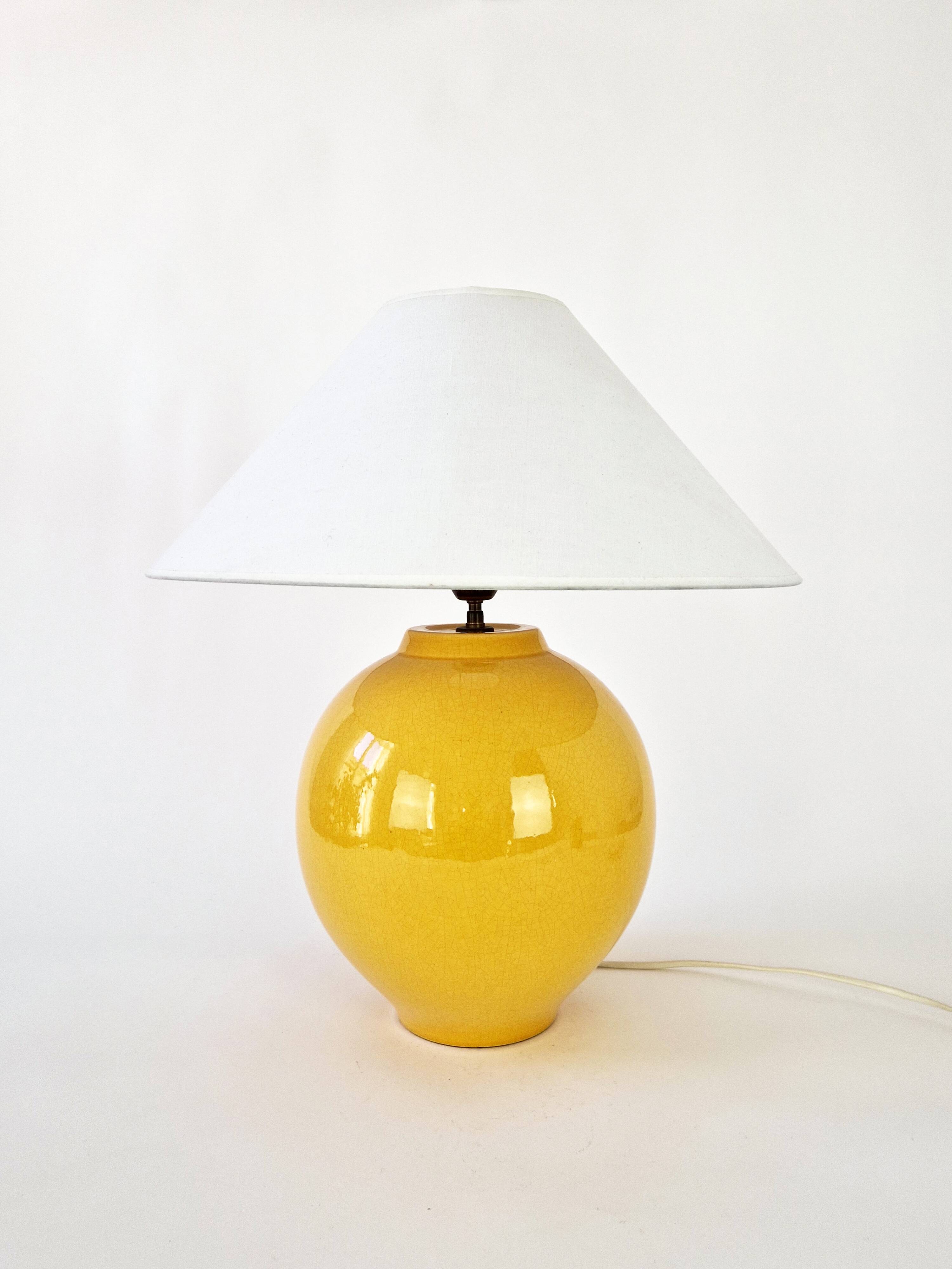 Vintage ceramic lamp Kostka 1980