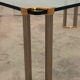 Table basse avec table d’appoint en verre 1970