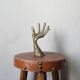 Vintage bronze hand sculpture ring sizer handcrafted decorative object