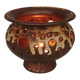 Support de bougie en céramique, danois des années 1970-80, pour bougies chauffe-plat.