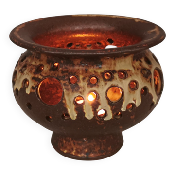 Candle holder in ceramic, Danish from 1970-80, for tealight candles.