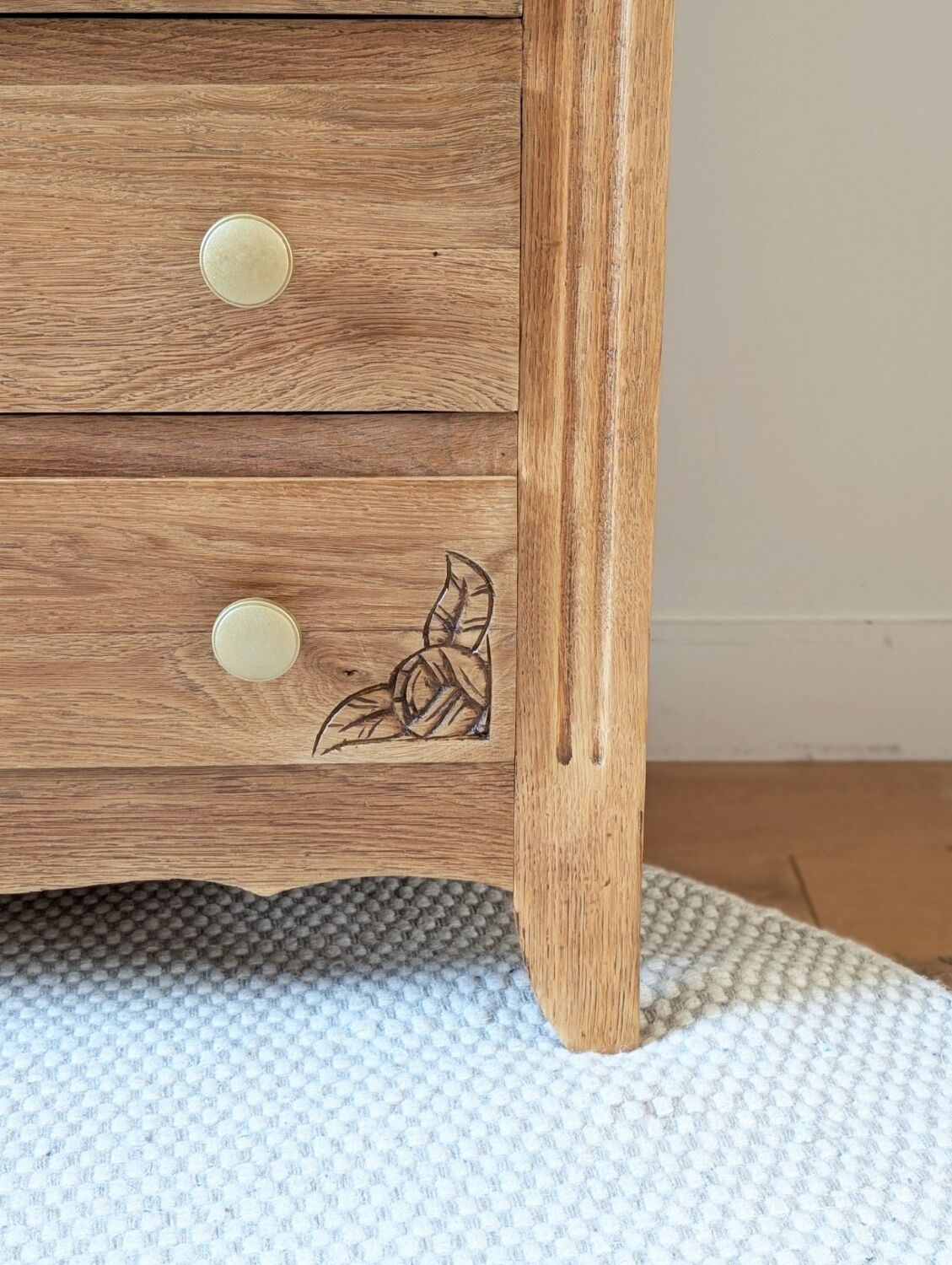 Commode Art Déco chêne rénovée