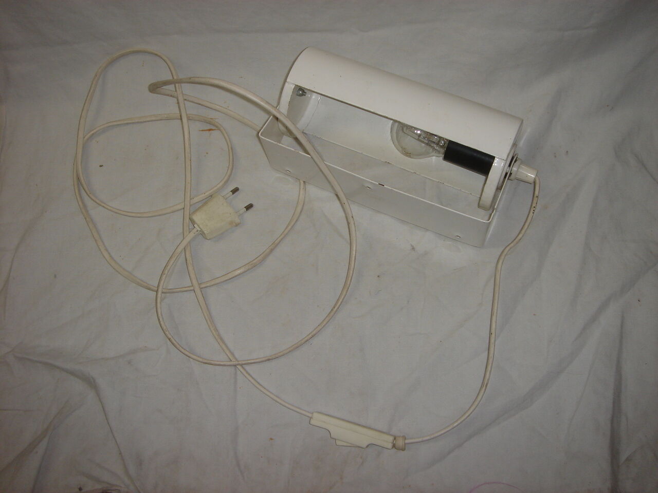 Ikea 1980 wall light white metal