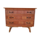 Commode vintage rotin et bambou années 50
