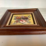 Tableau huile sur toile Rabaey bouquet de fleurs