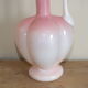 Pink and white opaline ewer