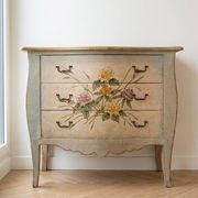 Multicoloured shabby chic wooden dresser set