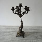 Old Bronze 6-Light Candelabra