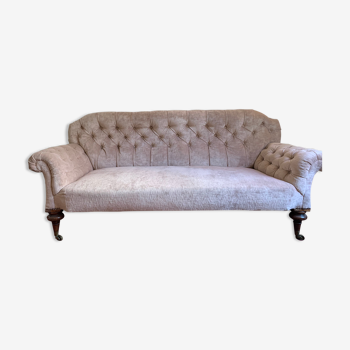 Upholstered velvet sofa 19th century